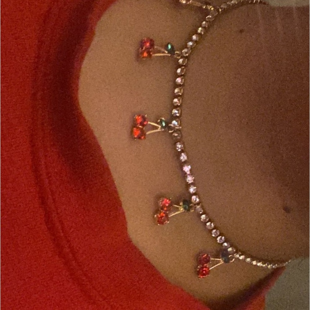 Cherry choker necklace